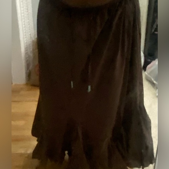 Brown long bohemian skirt - Picture 4 of 4